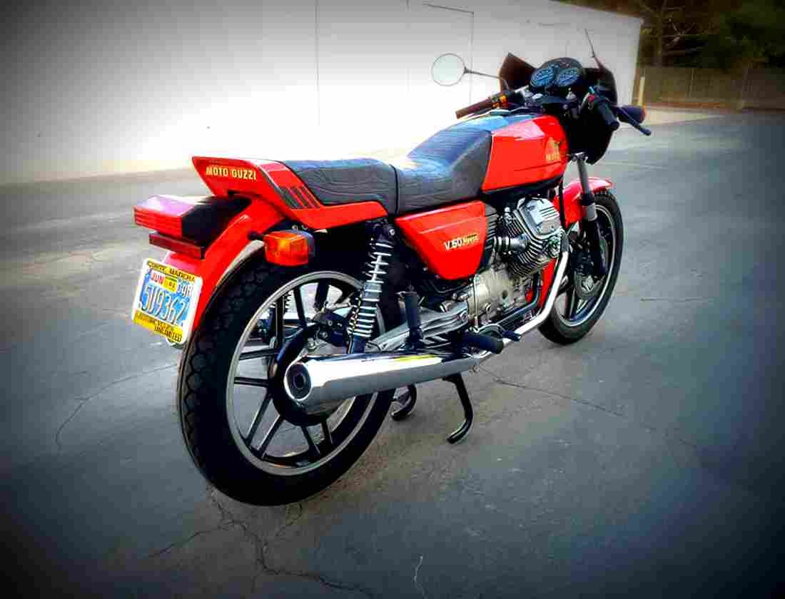 Moto Guzzi V 50 Monza 1981 1 motorbike A4 Photo Print