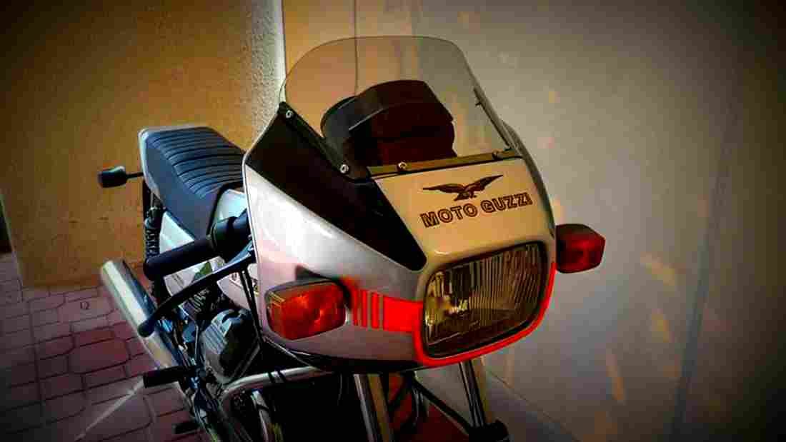 Moto Guzzi V 50 Monza 1981 3 motorbike A4 Photo Print