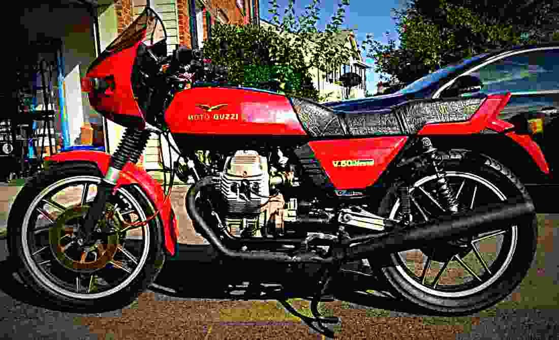 Moto Guzzi V 50 Monza 1981 4 motorbike A4 Photo Print