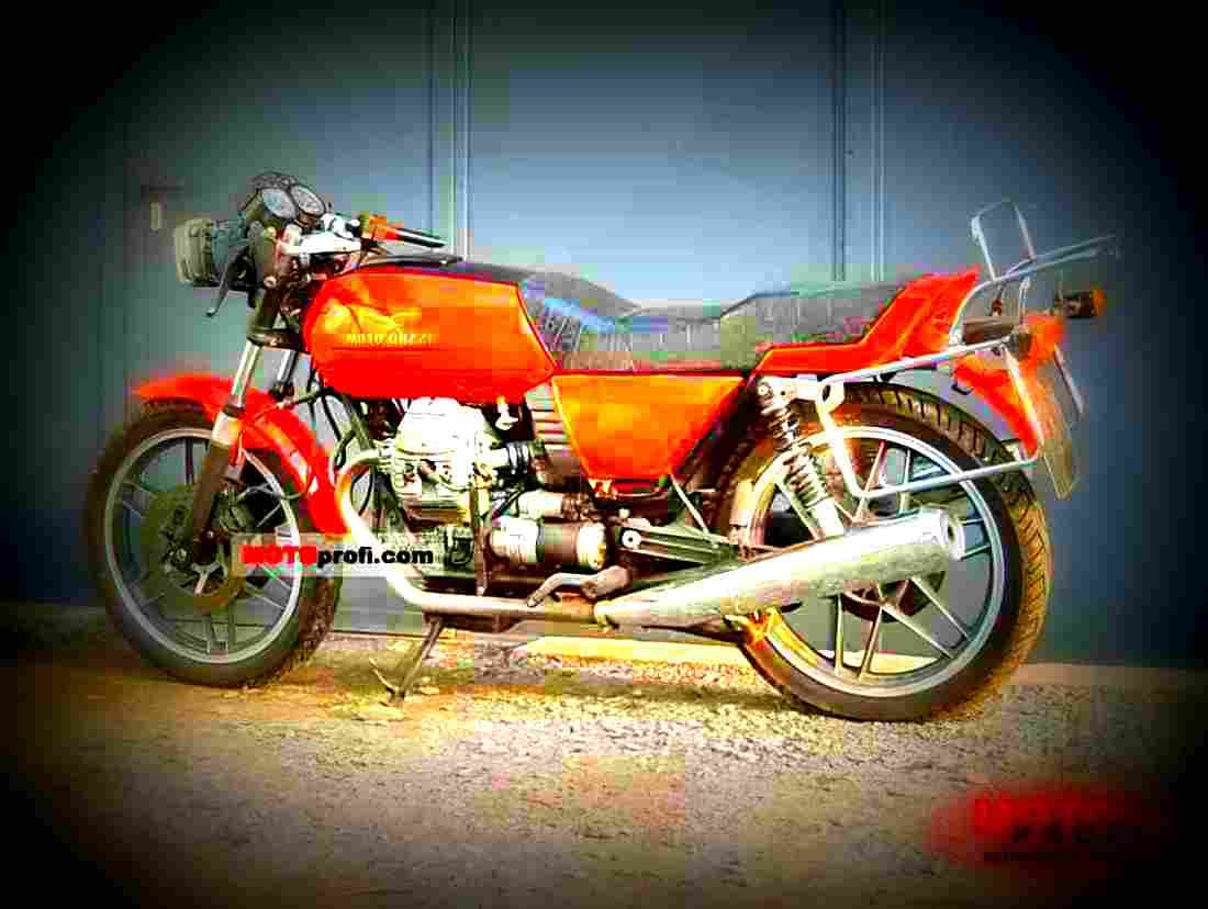 Moto Guzzi V 50 Monza 1983 2 motorbike A4 Photo Print