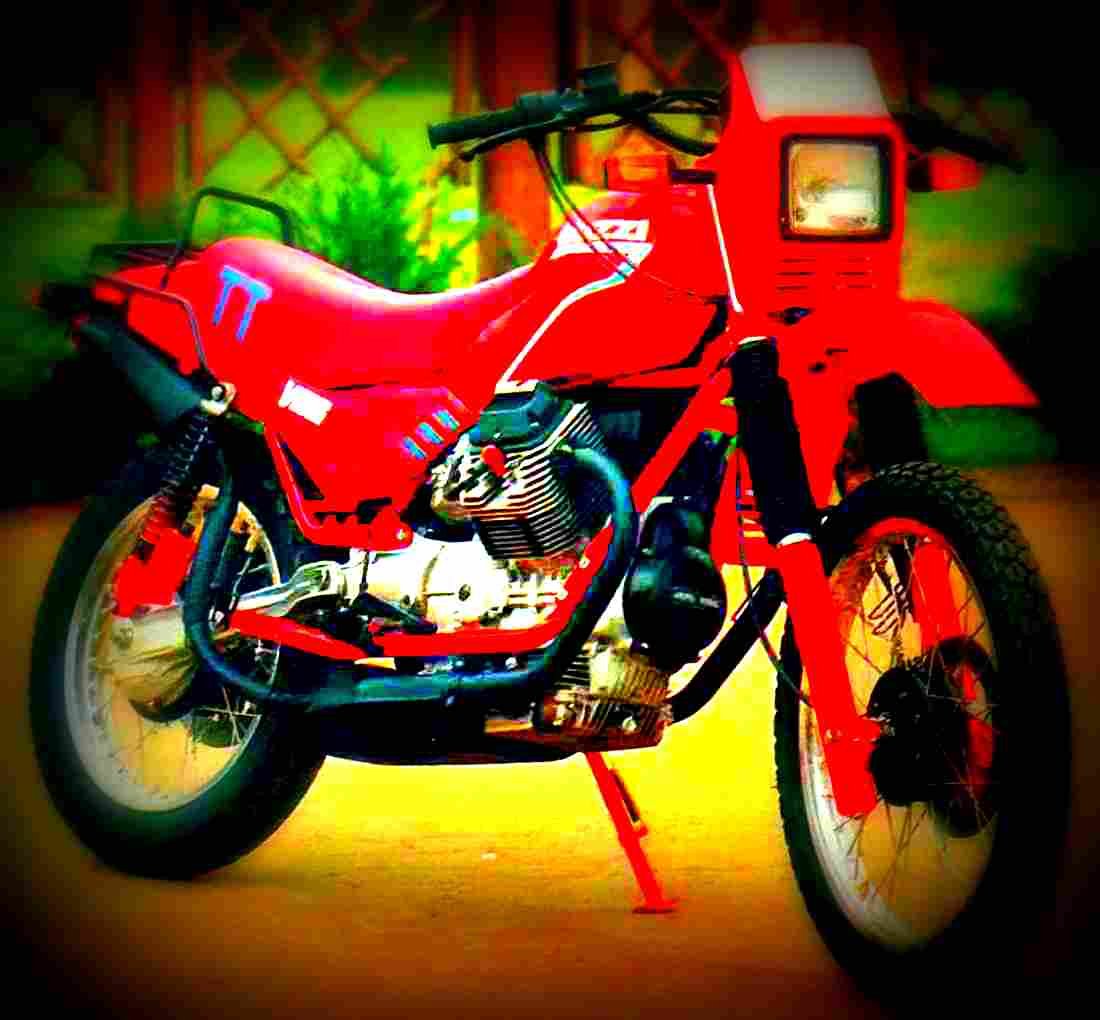 Moto Guzzi V 65 II 1984 6 motorbike A4 Photo Print