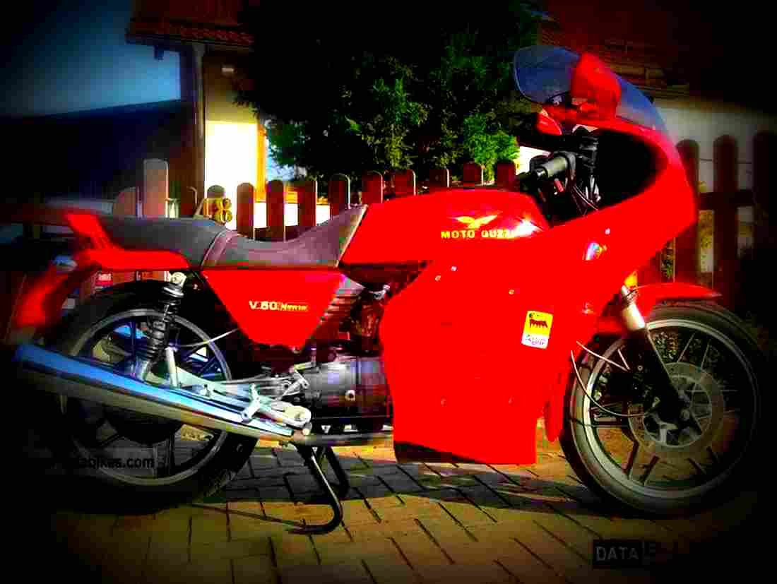Moto Guzzi V 65 II 1985 3 motorbike A4 Photo Print