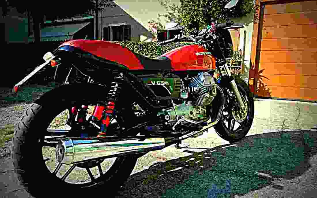 Moto Guzzi V 65 SP 1984 5 motorbike A4 Photo Print