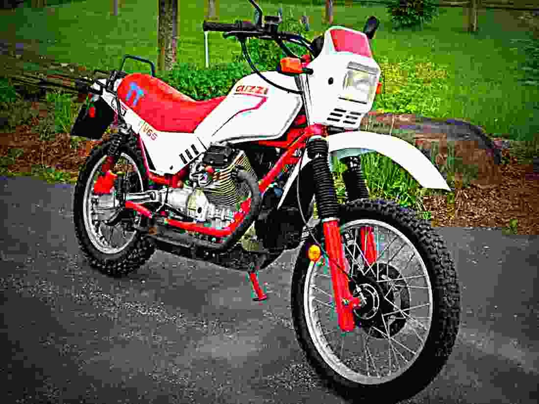 Moto Guzzi V 65 TT 1984 6 motorbike A4 Photo Print