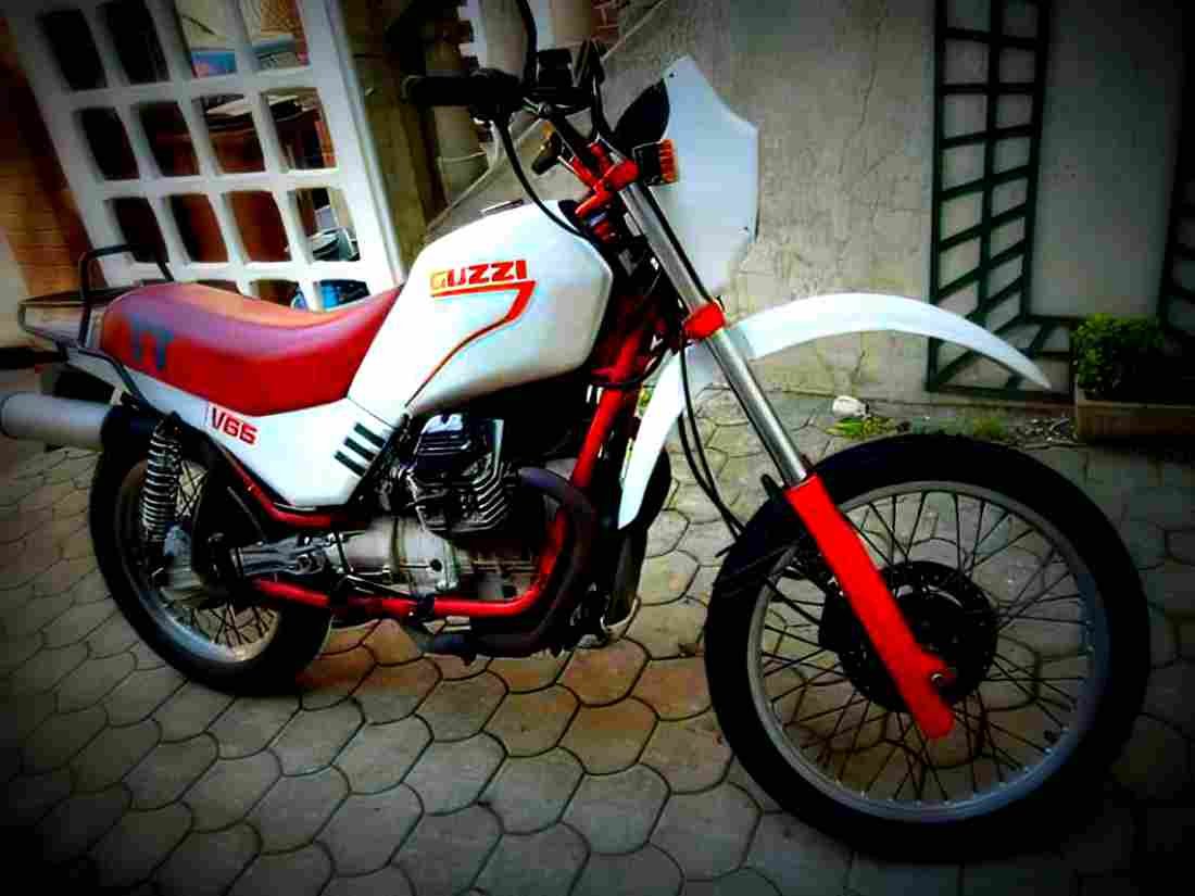 Moto Guzzi V 65 TT 1985 1 motorbike A4 Photo Print