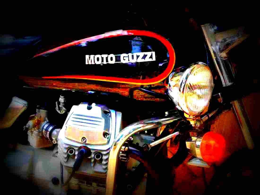Moto Guzzi V 65 TT 1985 4 motorbike A4 Photo Print