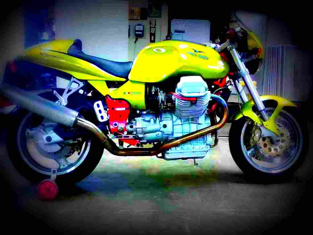 Moto Guzzi V11 Sport 2000 3 motorbike A4 Photo Print