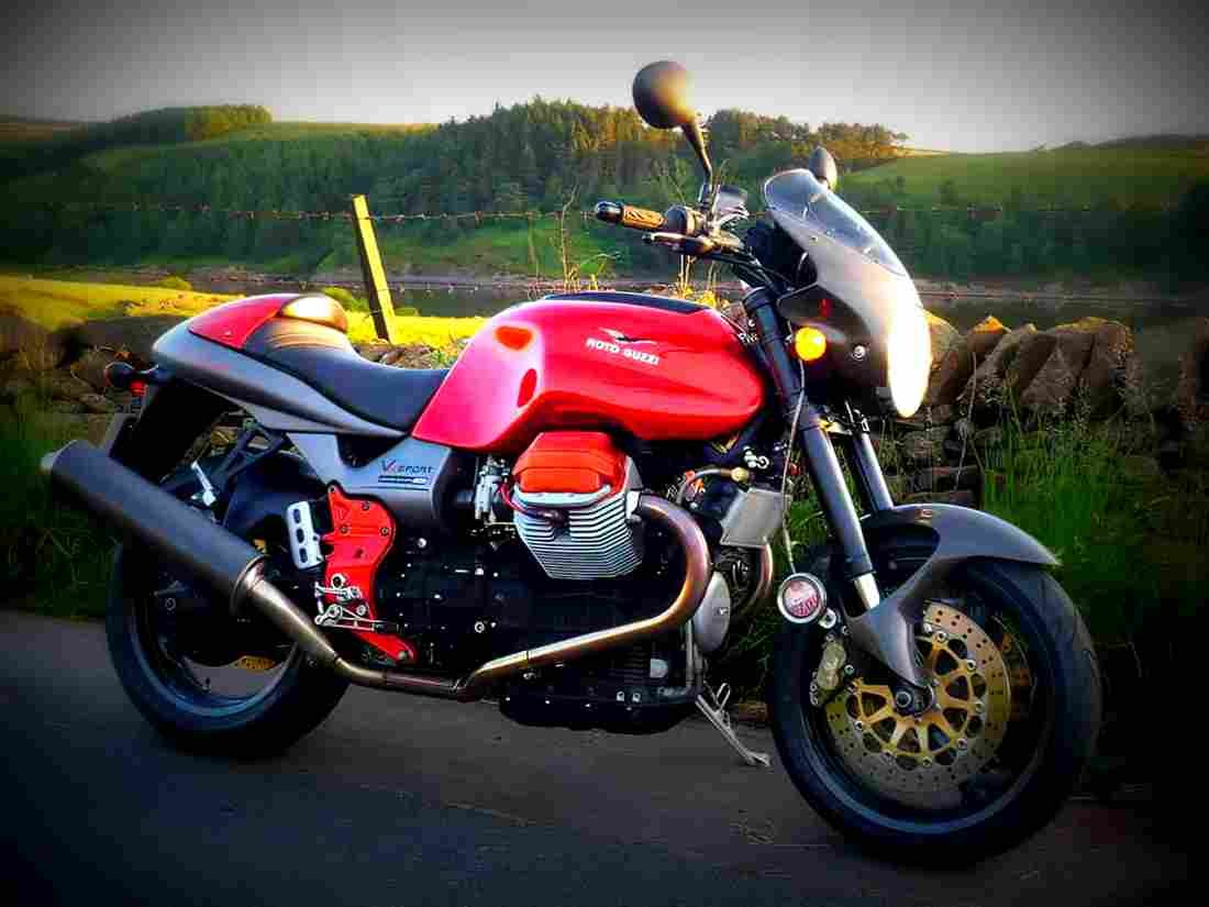 Moto Guzzi V11 Sport 2001 1 motorbike A4 Photo Print