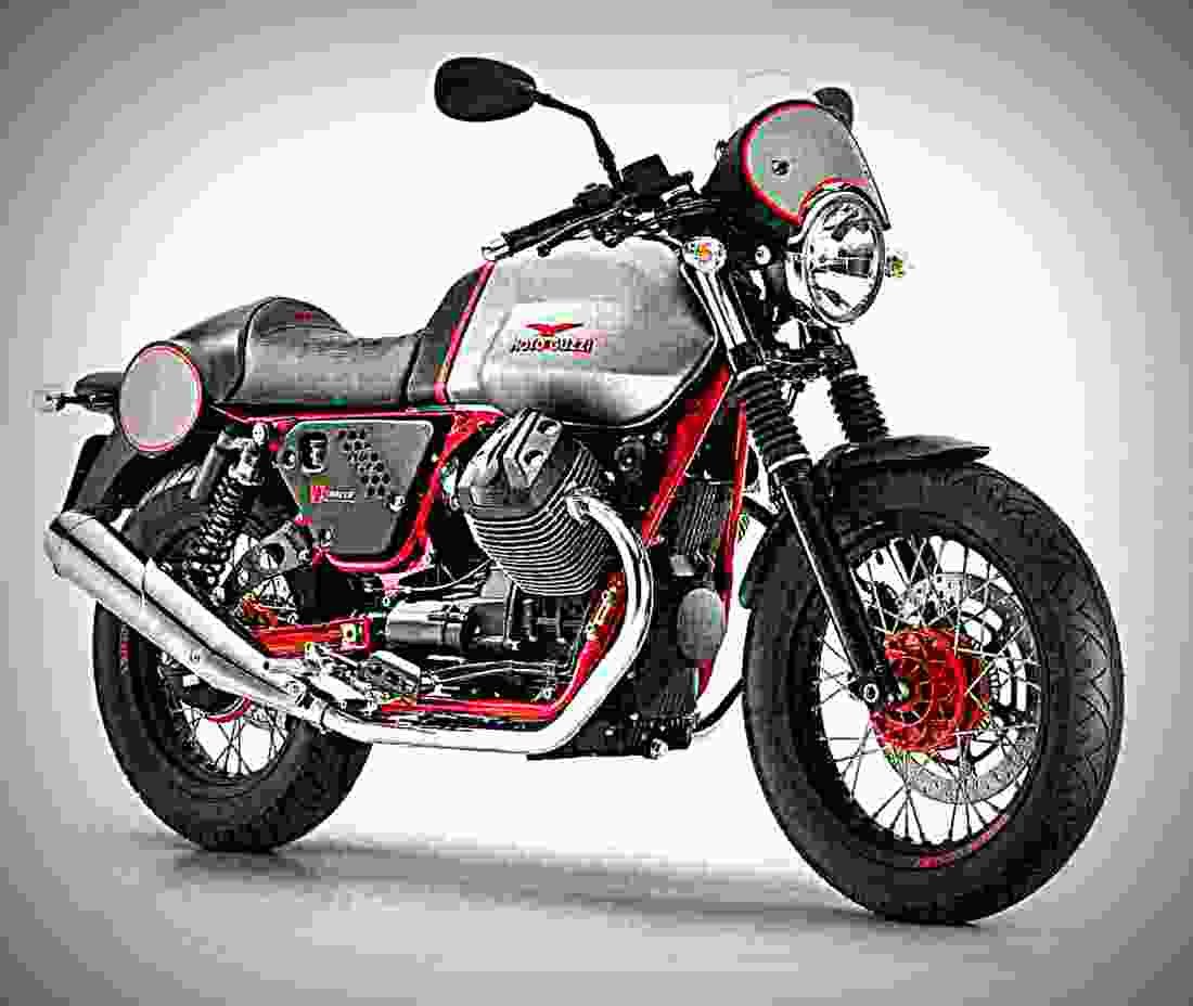 Moto Guzzi V7 II Racer ABS 2017 1 motorbike A4 Photo Print