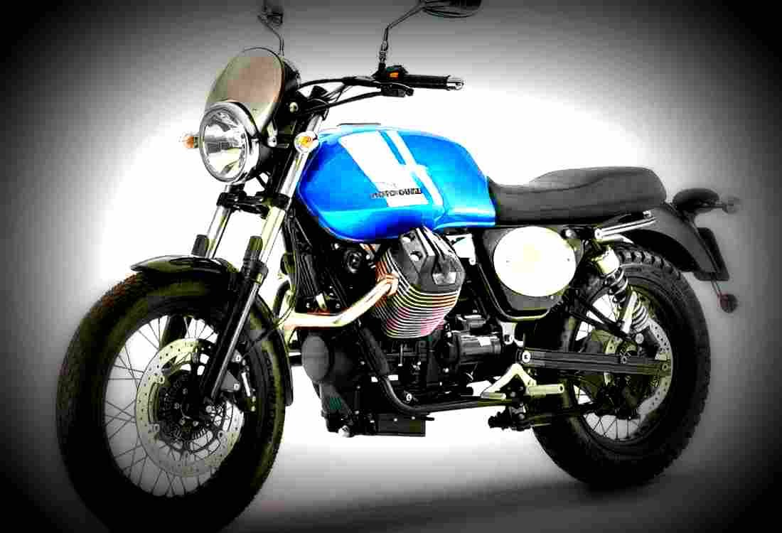 Moto Guzzi V7 II Scrambler ABS 2017 2 motorbike A4 Photo Print