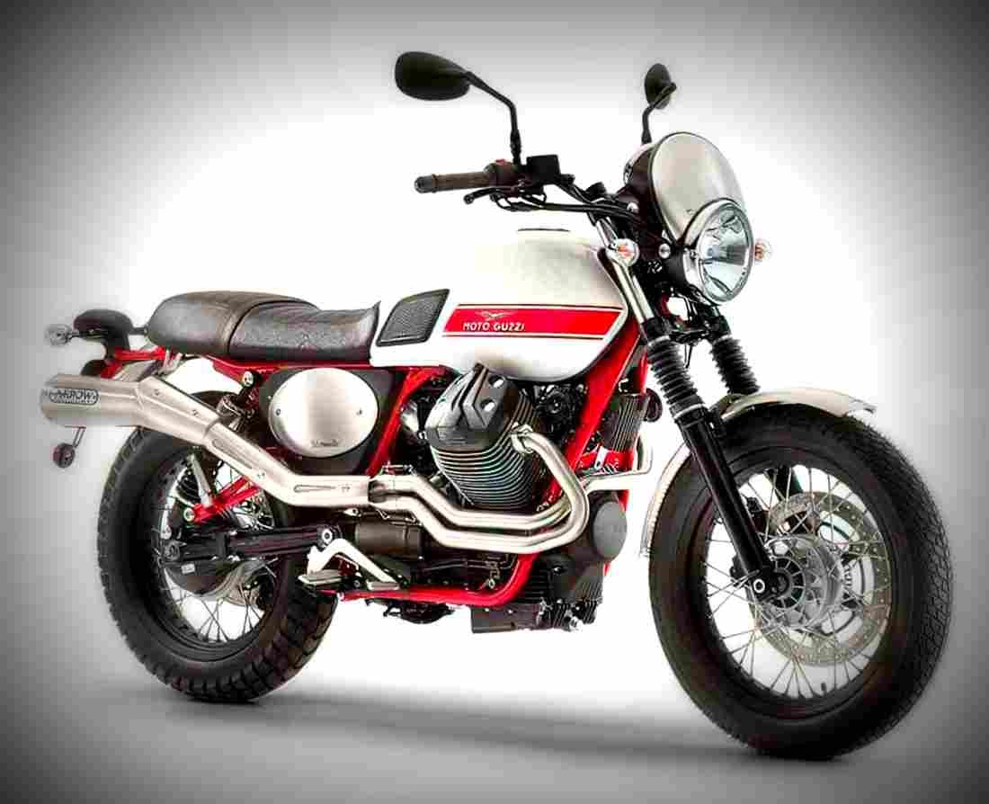 Moto Guzzi V7 II Stornello 2017 2 motorbike A4 Photo Print