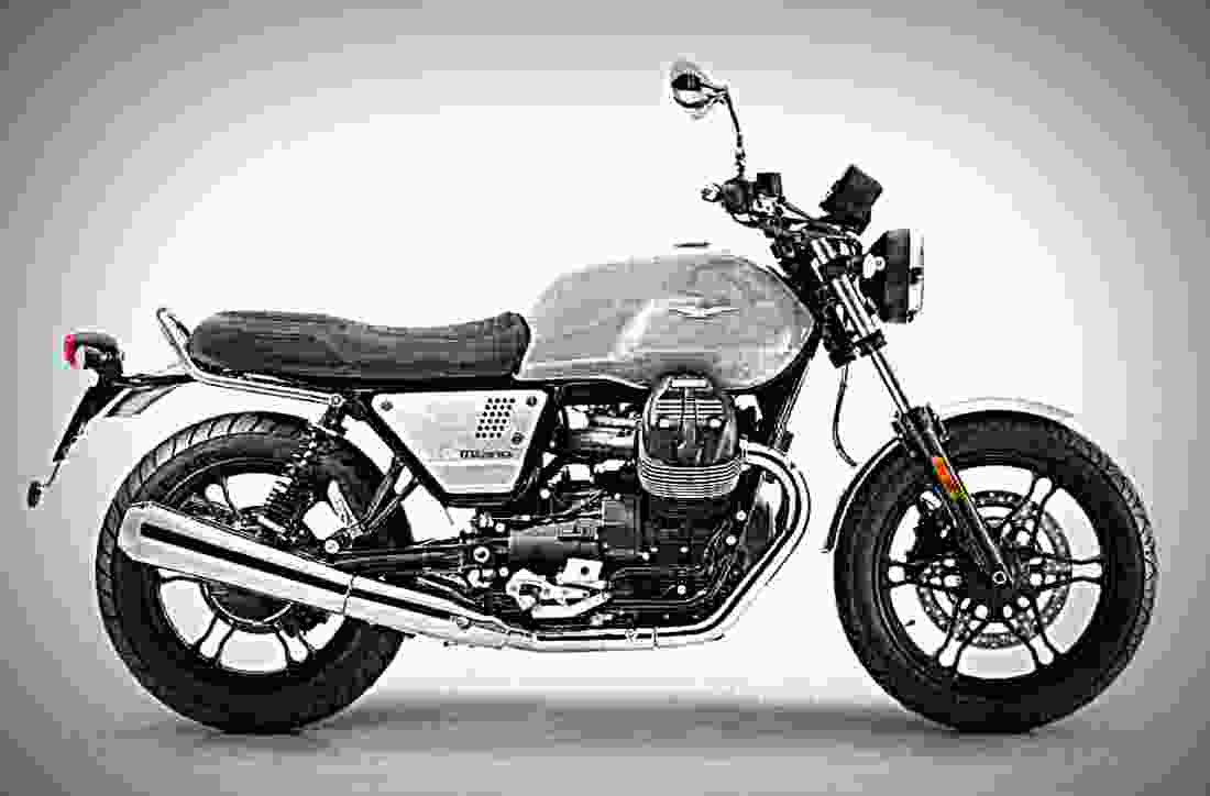 Moto Guzzi V7 III Milano 2018 4 motorbike A4 Photo Print