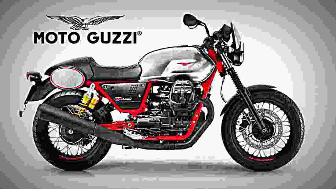 Moto Guzzi V7 III Racer 2018 1 motorbike A4 Photo Print