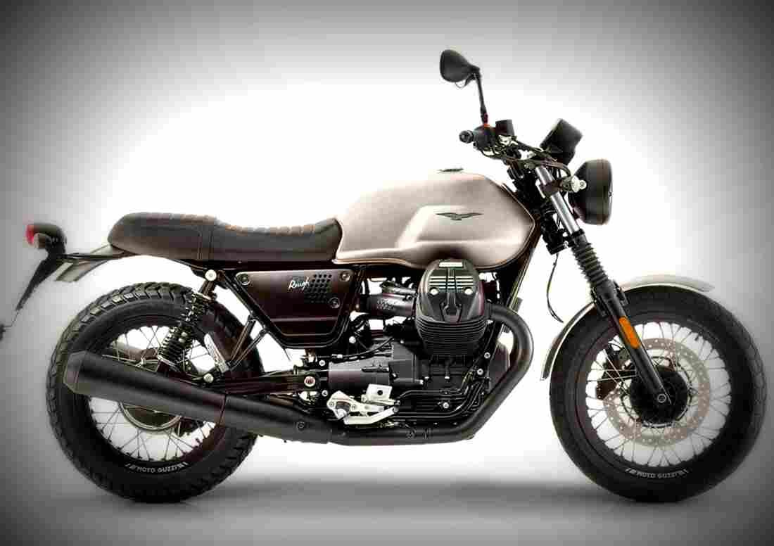 Moto Guzzi V7 III Rough 2018 3 motorbike A4 Photo Print