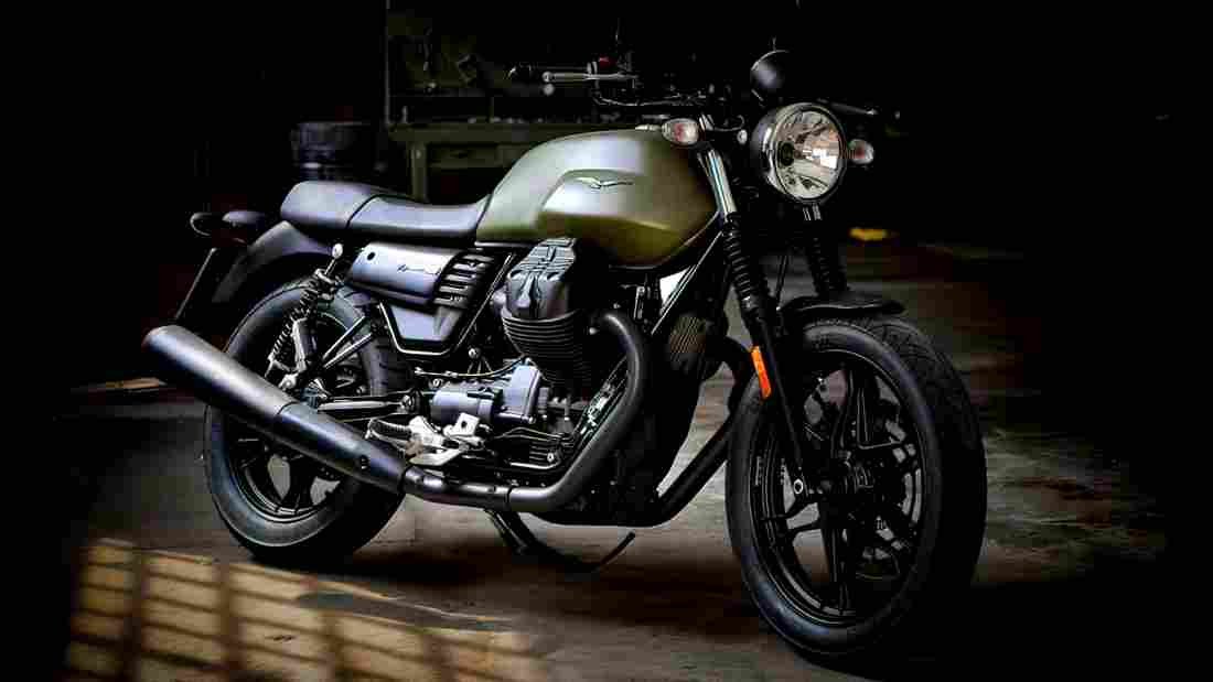 Moto Guzzi V7 III Stone 2018 1 motorbike A4 Photo Print