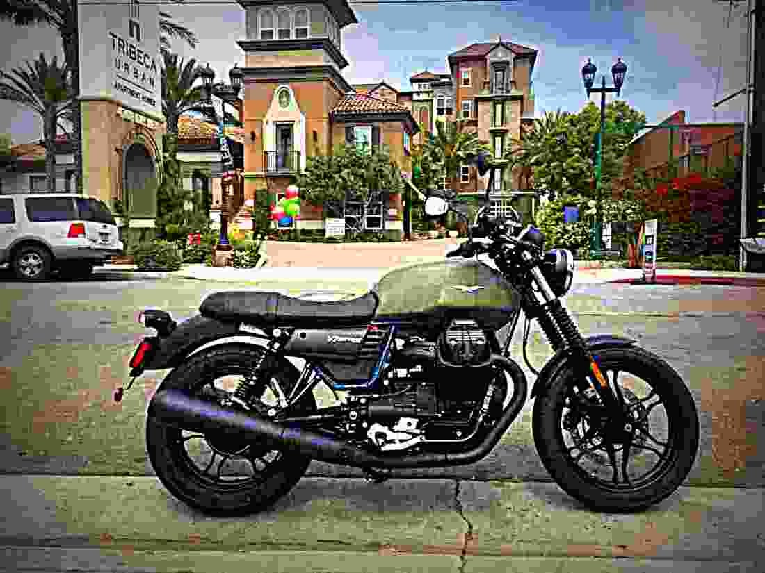 Moto Guzzi V7 III Stone 2018 3 motorbike A4 Photo Print