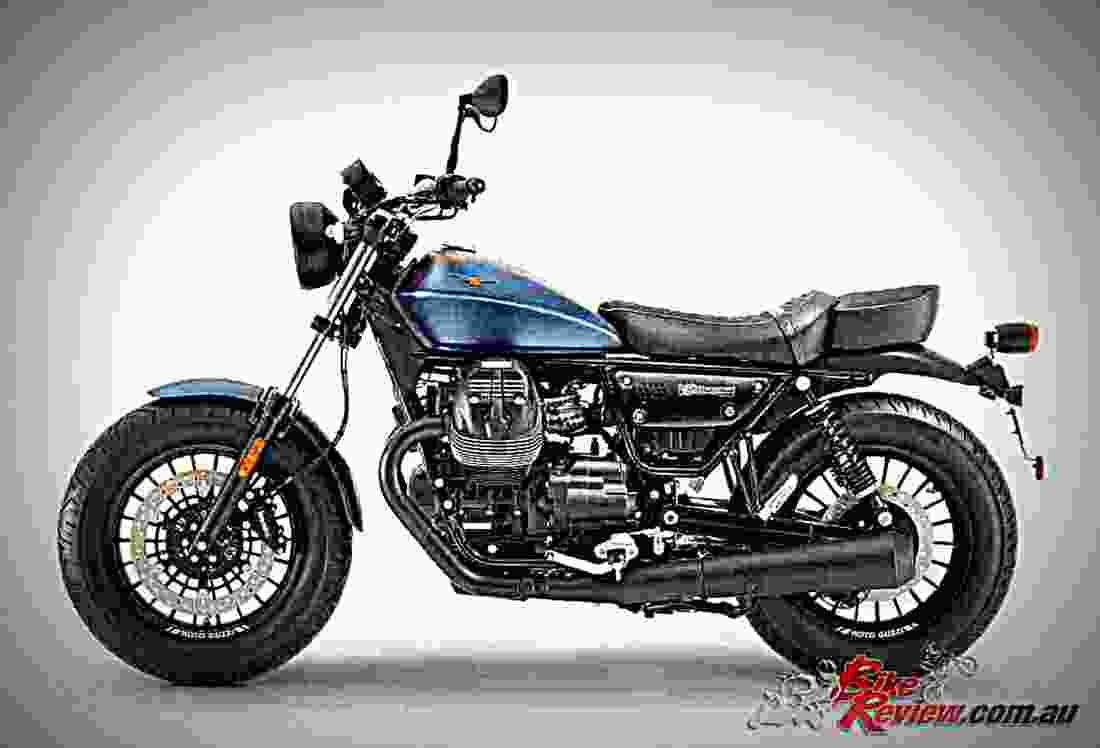 Moto Guzzi V9 Bobber 2018 4 motorbike A4 Photo Print