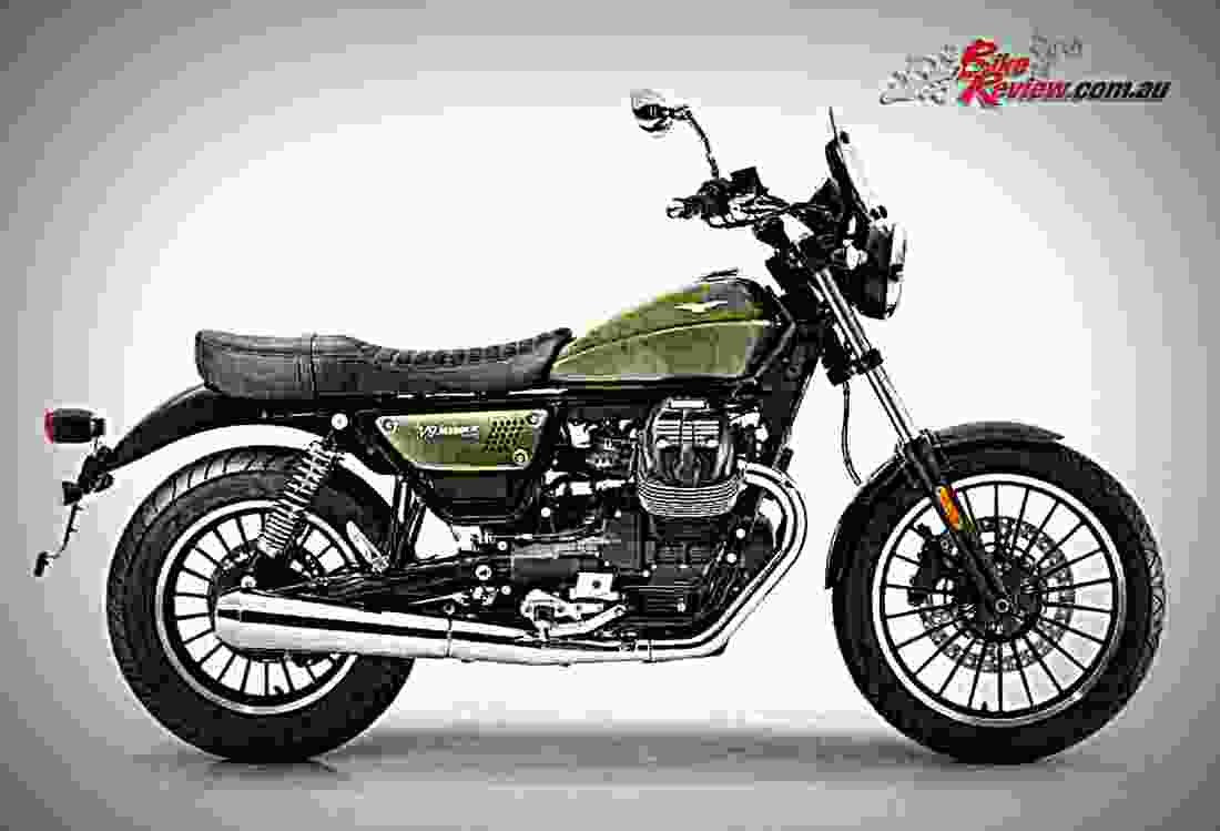 Moto Guzzi V9 Roamer 2018 1 motorbike A4 Photo Print
