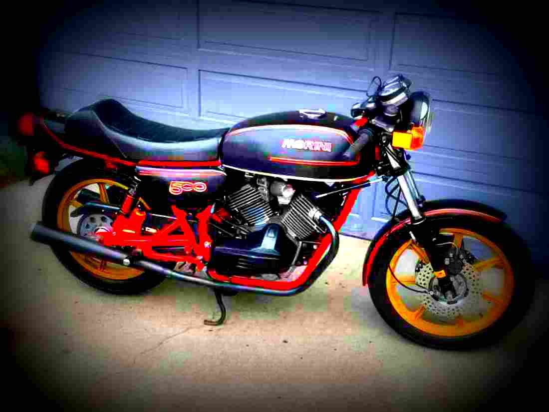 Moto Morini 500 T 1982 1 motorbike A4 Photo Print