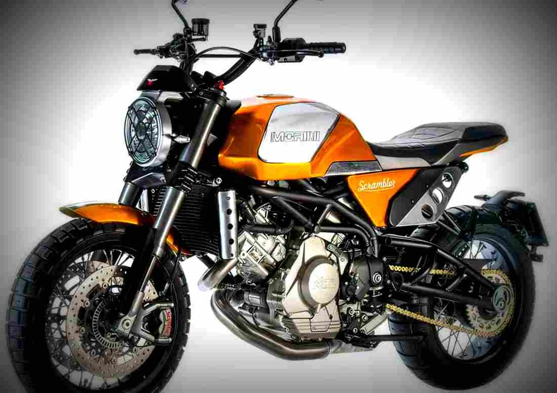 Moto Morini Scrambler 1200 2018 1 motorbike A4 Photo Print