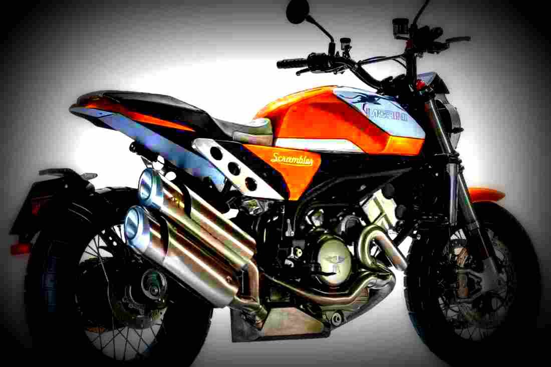 Moto Morini Scrambler 1200 2018 3 motorbike A4 Photo Print