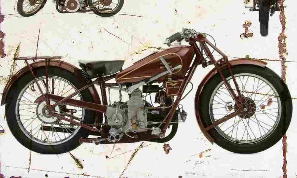 MotoGuzzi 500S 1928 Aged Vintage A4 Photo Print