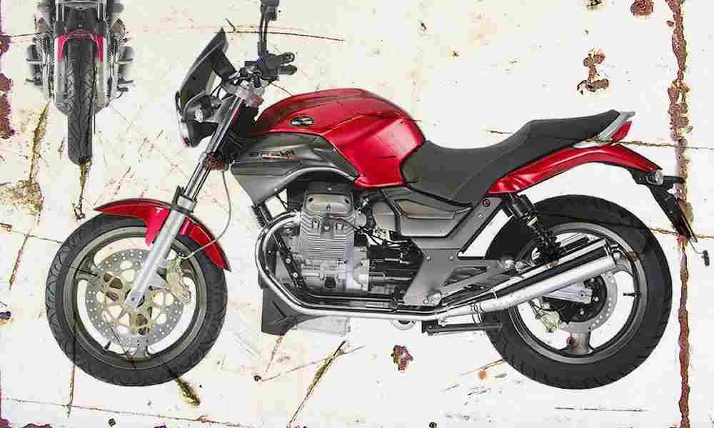MotoGuzzi 750 Breva 2003 Aged Vintage A4 Photo Print