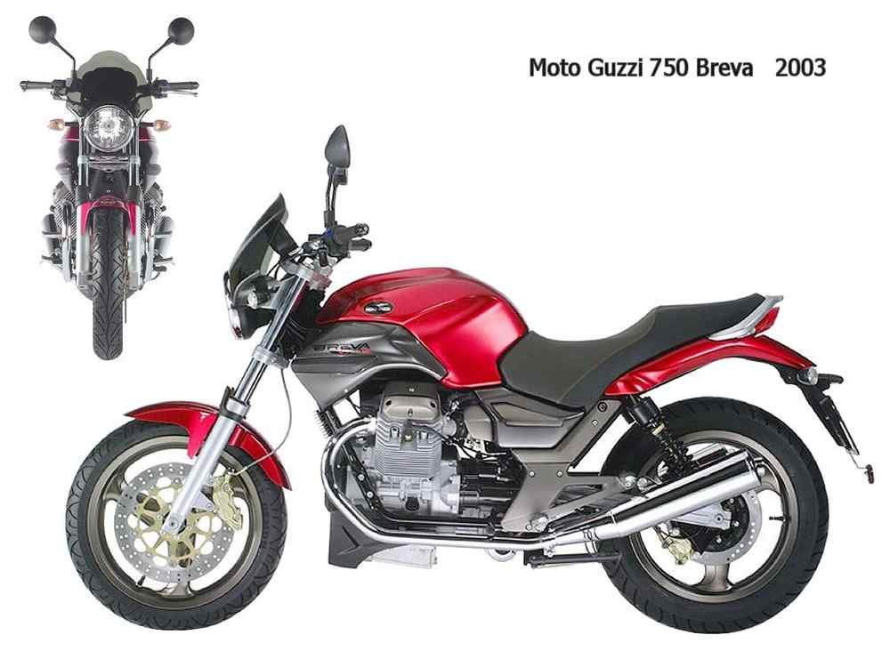 MotoGuzzi 750 Breva 2003 motorbike A4 Photo Print