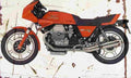 MotoGuzzi 850LeMansIII 1981 Aged Vintage A4 Photo Print