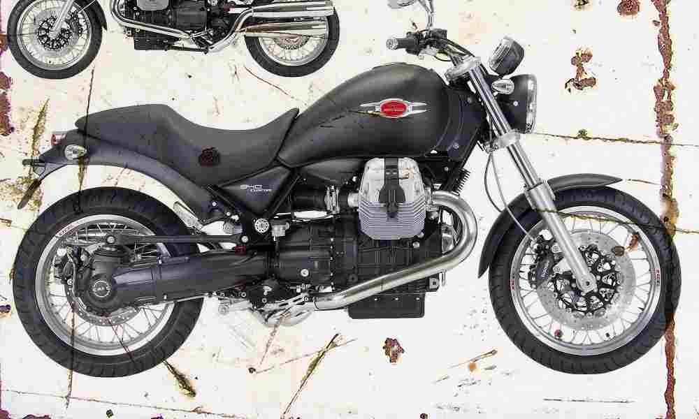 MotoGuzzi 940Custom 2007 Aged Vintage A4 Photo Print