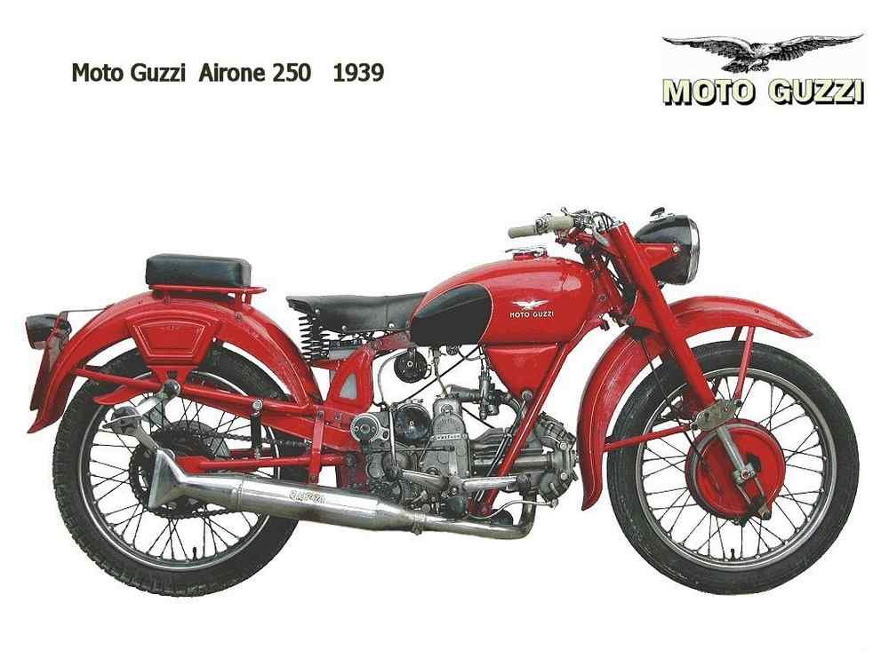 MotoGuzzi Airone250 1939 motorbike A4 Photo Print