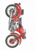 MotoGuzzi Airone250 1939 pencil A4 Photo Print