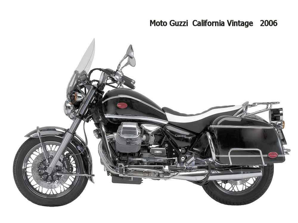 MotoGuzzi California Vintage 2006 motorbike A4 Photo Print