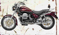 MotoGuzzi CaliforniaClassic 2008 Aged Vintage A4 Photo Print