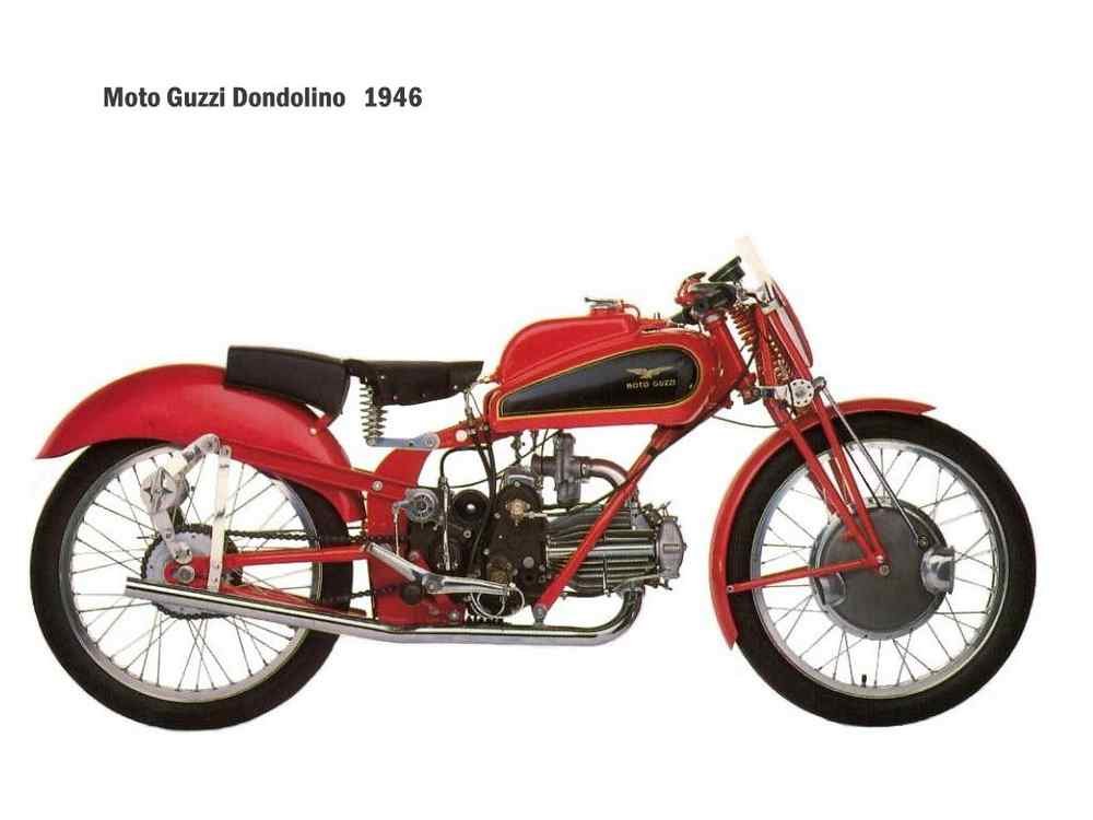 MotoGuzzi Dondolino 1946 motorbike A4 Photo Print