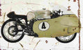 MotoGuzzi GP500 V8 1955 Aged Vintage A4 Photo Print