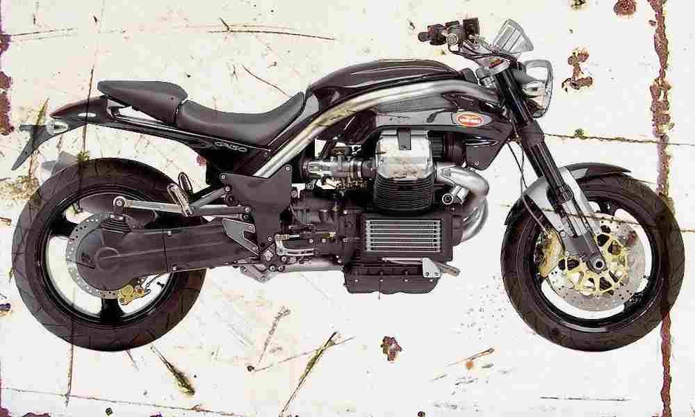 MotoGuzzi Griso 2004 Aged Vintage A4 Photo Print