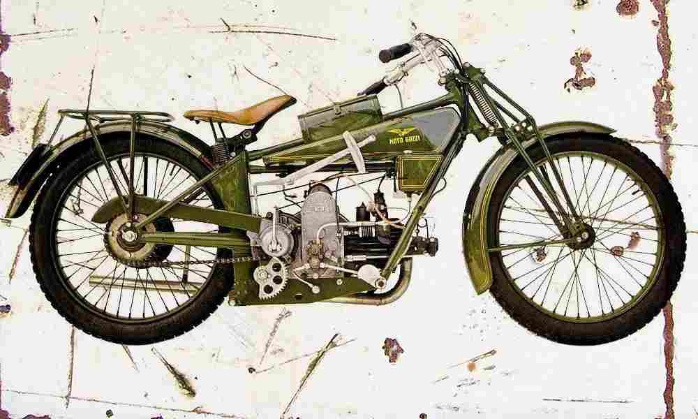 MotoGuzzi Normale500 1922 Aged Vintage A4 Photo Print