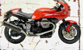 MotoGuzzi V11 LeMans 2003 Aged Vintage A4 Photo Print