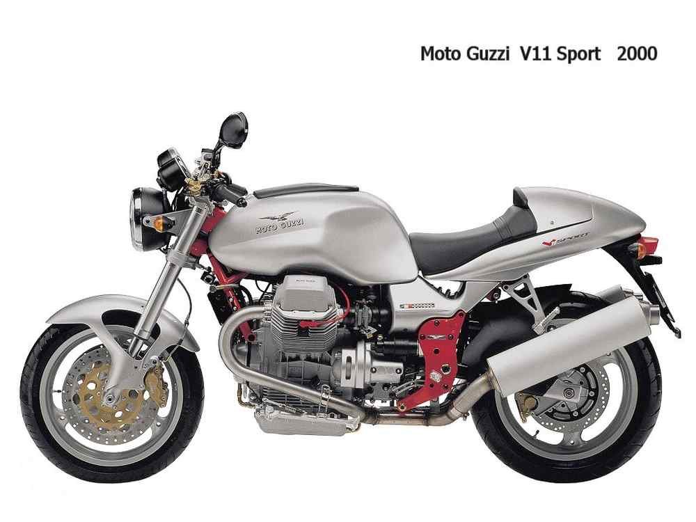 MotoGuzzi V11Sport 2000 motorbike A4 Photo Print