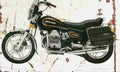 MotoGuzzi V65C 1984 Aged Vintage A4 Photo Print