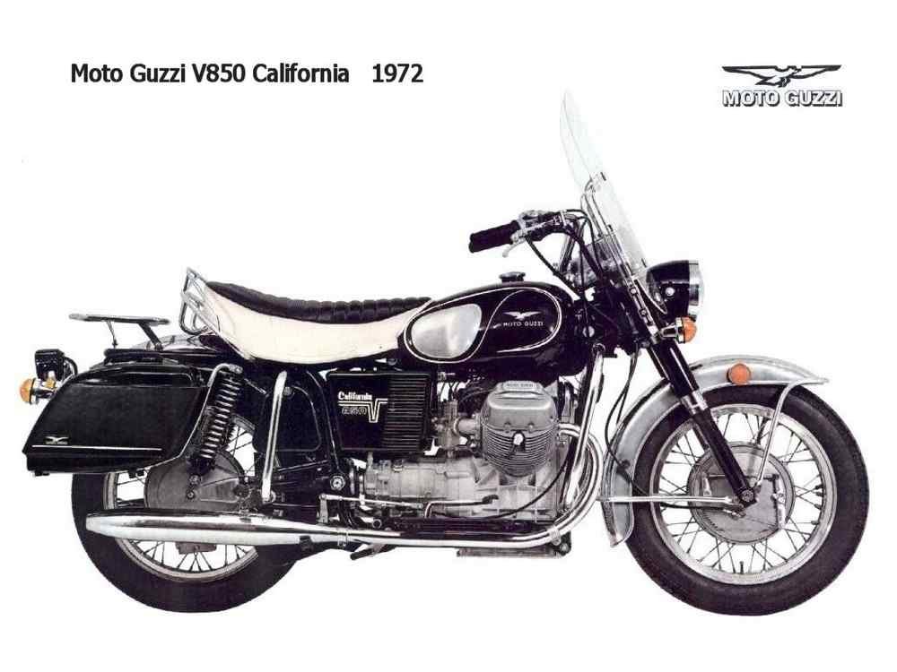 MotoGuzzi V850 California 1972 motorbike A4 Photo Print