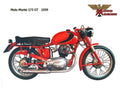 MotoMorini 175GT 1959 motorbike A4 Photo Print