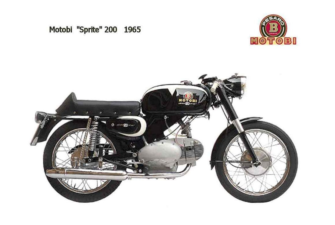 Motobi Sprite 200 1965 A4 Photo Print