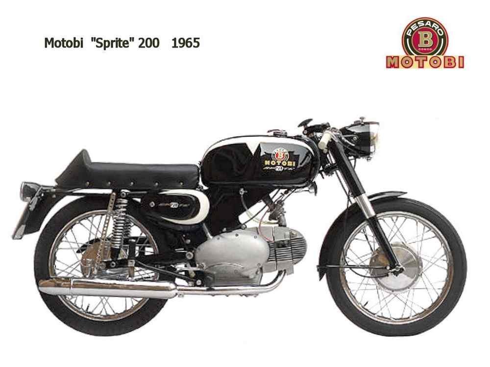 Motobi Sprite 200 1965 motorbike A4 Photo Print