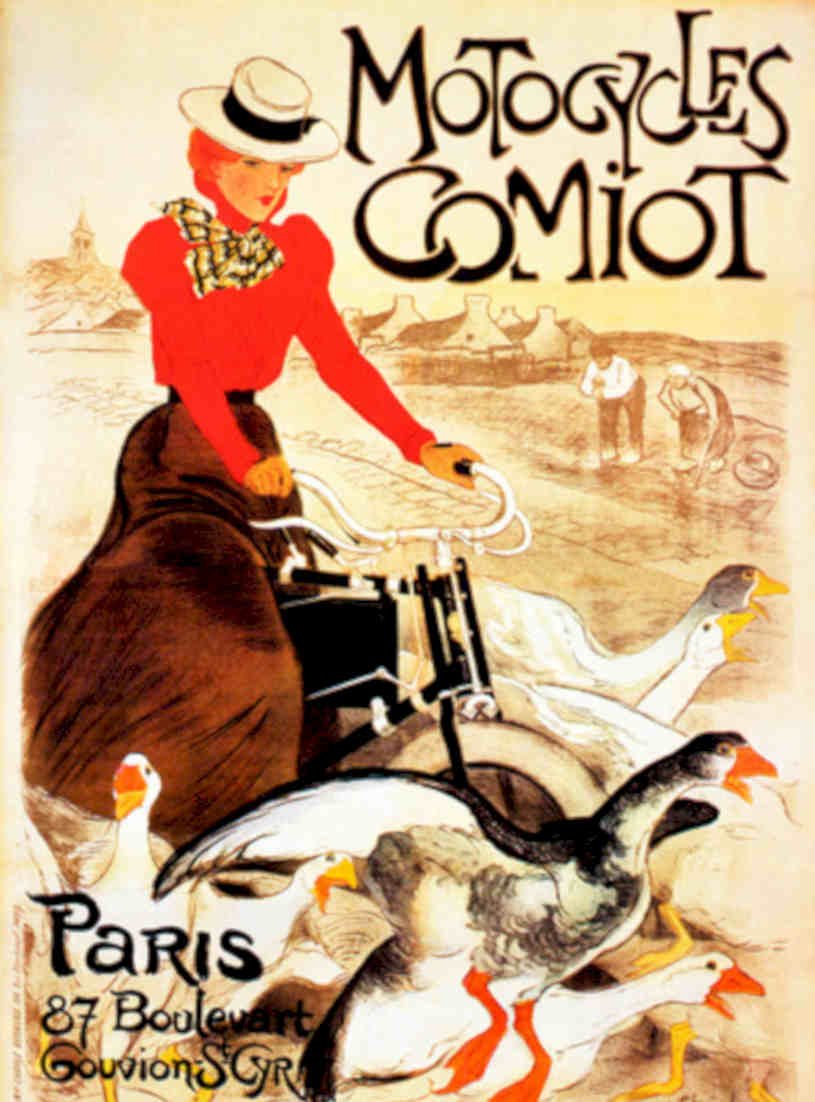 Motocycles Comiot Geese Vintage Retro Advert Poster A4 Photo Print