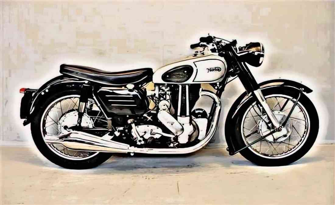 Motorbike Norton Es2 1956 A4 Photo Print