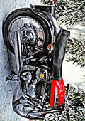 Motorbike norton 650 ss A4 Photo Print