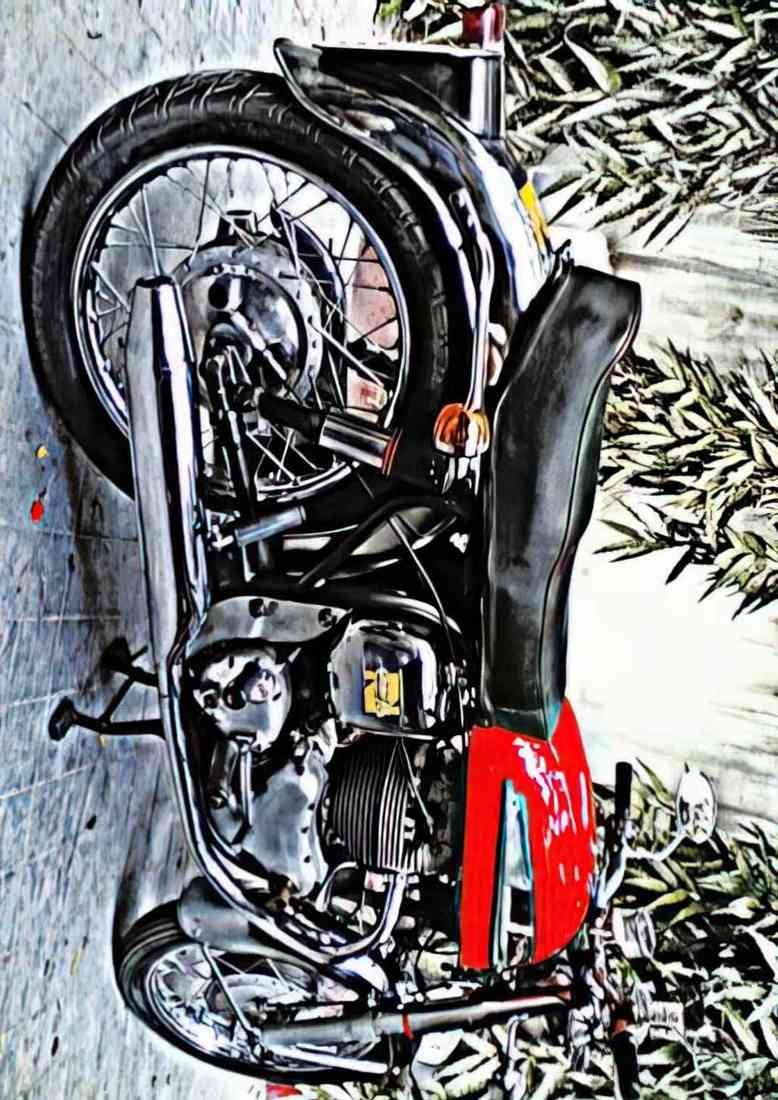 Motorbike norton 650 ss A4 Photo Print
