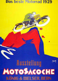 Motosacoche 1929 Exhibition Vintage Retro Advert Poster A4 Photo Print